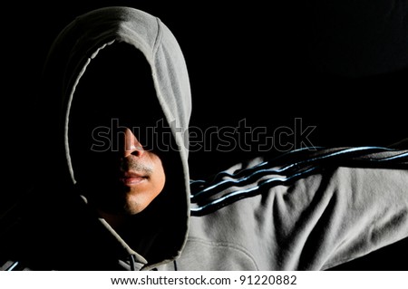 Thai Young man in hood