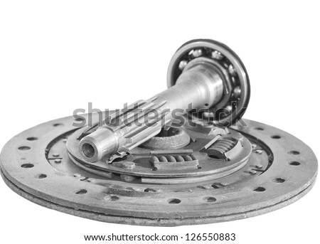 shaft and disk of the clutch
