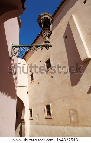typical alley in the medina of Marrakesh, which is listed under the UNESCO world heritage sites
