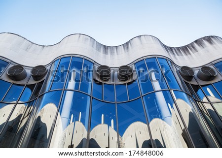 BONN, GERMANY - JANUARY 31: view of the art and exhibition hall of Germany on January 31, 2014 in Bonn. with 500.000 visitors the year it\'s one of the ten most visited museums in Germany.