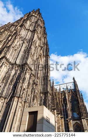 Cologne Cathedral in Cologne, Germany, listed under the UNESCO world heritage sites