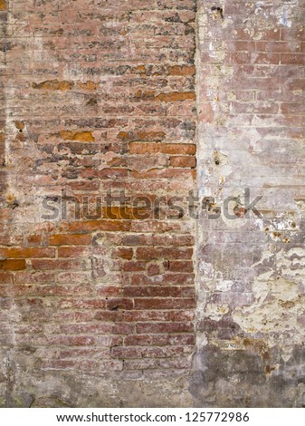Portrait of stone wall texture