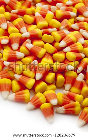 Candy corn a delicious holiday treat for halloween.