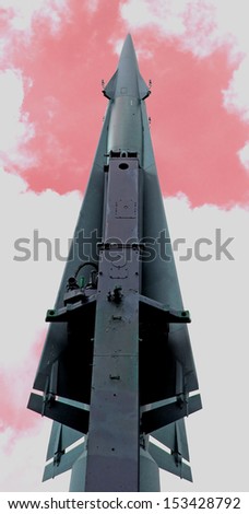 rocket with military warhead for the war in a secret base millitary 6