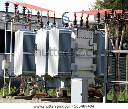 electric current transformer out of a hydro-electric power generation