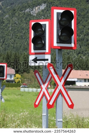 Similar – Foto Bild Viele Verkehrsschilder liegen übereinander auf dem Boden, Geschwindigkeitsbegrenzung 30 km/h, 50 km/h, Umleitung