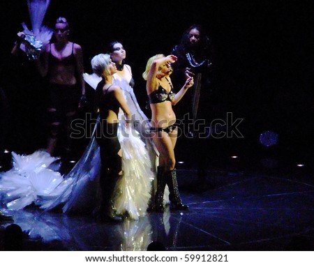 BOSTON- JULY 3 : Lady Gaga performs in the Monster Ball World Tour concert on July 3, 2010 in Boston, Massachusetts