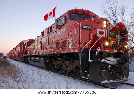Canada Pacific Railroad\'s Holiday Train