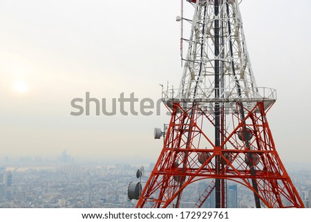 satellite dish tower