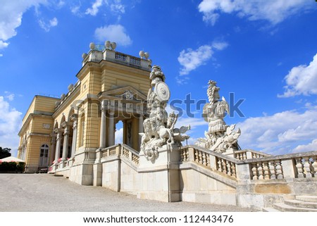 The Gloriette in the Schloss Schoenbrunn Palace Garden, built in 1775, A UNESCO World Cultural Heritage, Vienna - Austria
