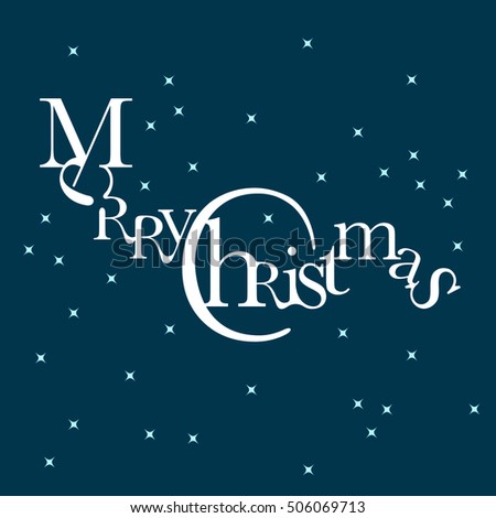 Merry Christmas Stock Vector Illustration 506069713 : Shutterstock