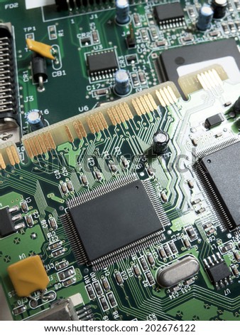 Electronic components of the computer