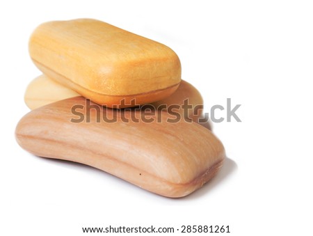 high-grade natural aroma soap at wite background