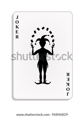 Playing Card - Joker Stock Vector Illustration 96846829 : Shutterstock
