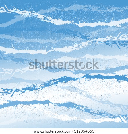 Similar – Image, Stock Photo filigree | the ski tracks in deep snow appear from a distance