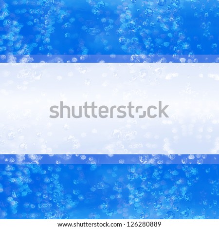 banner with water