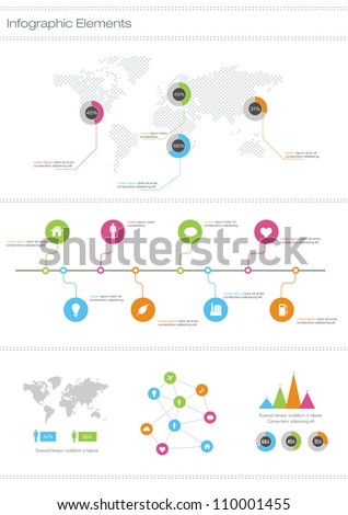 Detail infographic vector illustration. World Map and Information Graphics