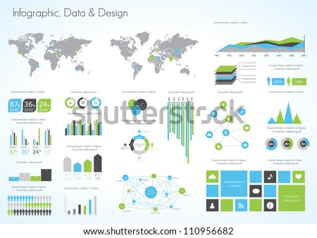 Detail infographic vector illustration. World Map and Information Graphics