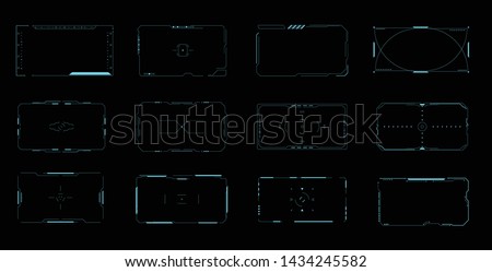 HUD Interface Pack Collection Vector Illustration