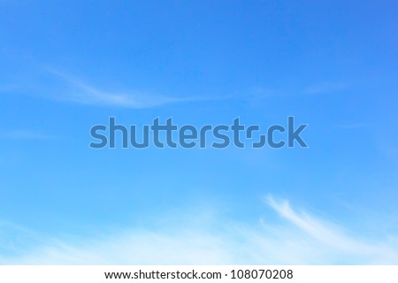 Elegant blank sky background