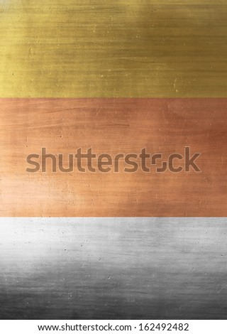 Pattern of the bronze, silver and gold background