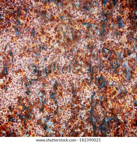 Pattern of the rusty metallic surface