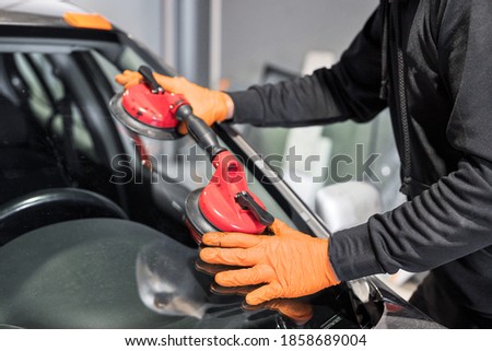 Similar – Image, Stock Photo unrecognizable person cracking an egg in a bowl