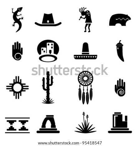 Southwestern Icons Set
