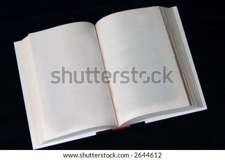 Blank book/novel to be edited