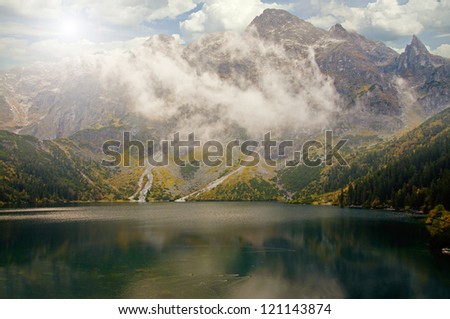 Landscape. Lake \