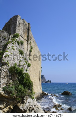 an ancient castle by the sea