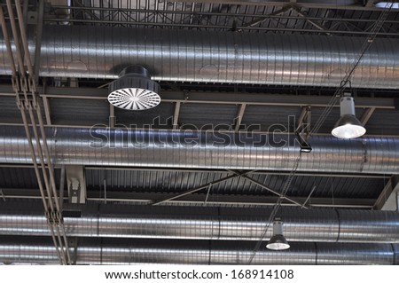 Ventilation tubes, industrial air conditioning