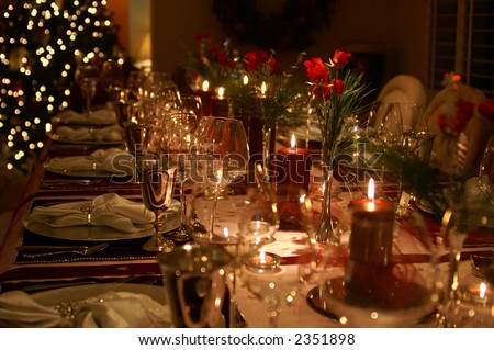Formal Christmas Dinner Stock Photo 2351898 : Shutterstock