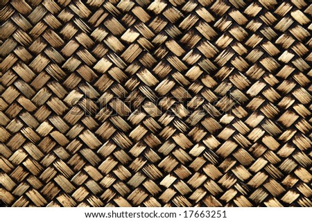 Abstract background pattern of woven wicker furniture