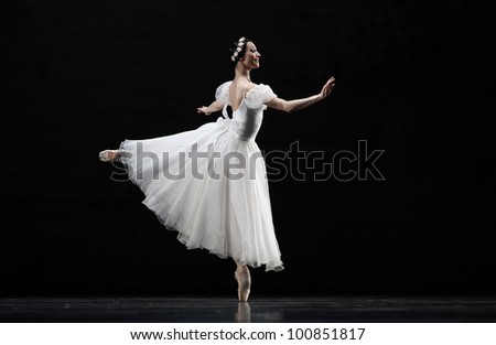 MOSCOW, RUSSIA - APRIL 12: Show of Novosibirsk theater ballet during Golden Mask contest. April 12, 2012 in Moscow, Russia.