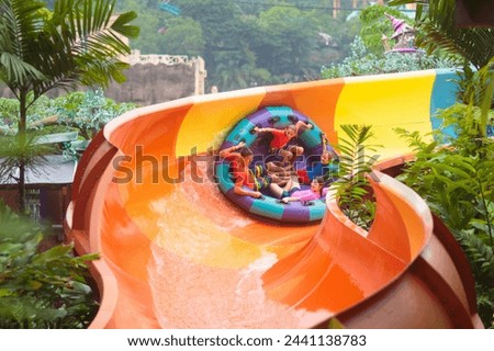 Similar – Image, Stock Photo water slide Water