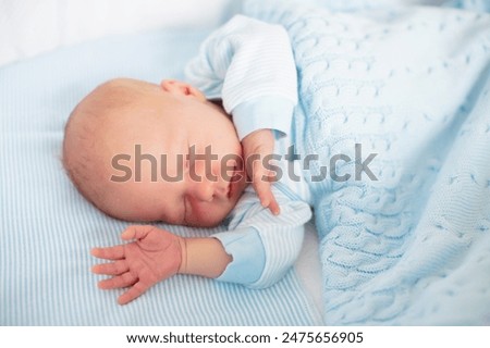 Image, Stock Photo Little boy with a surfboard on the beach