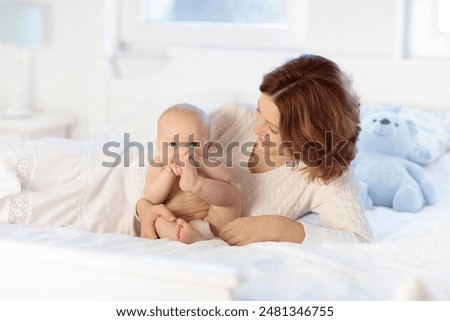 Similar – Image, Stock Photo Lovely newoborn caucasian girl