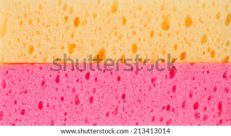 Sponge for washing dish texture layer background