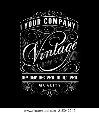 Vector Vintage Label Design | Download Free Vector Art | Free-Vectors