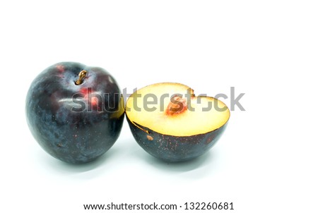 Black Plum and a half Fruit for Healthy Life