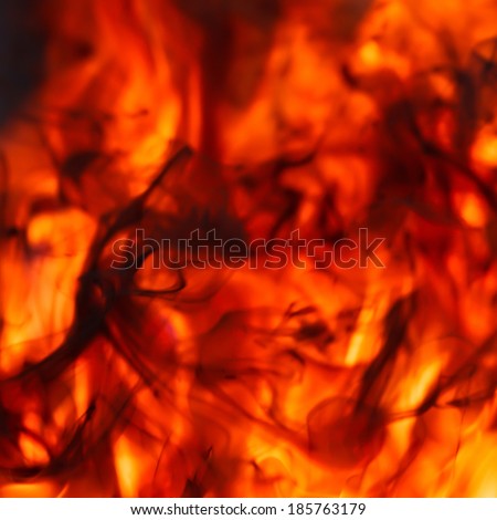 background flame fire without focus