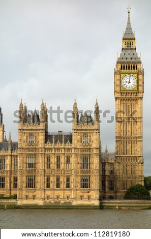 Big Ben Elizabeth tower Houses of Parliament London.