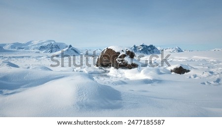 Similar – Image, Stock Photo Snow landscape