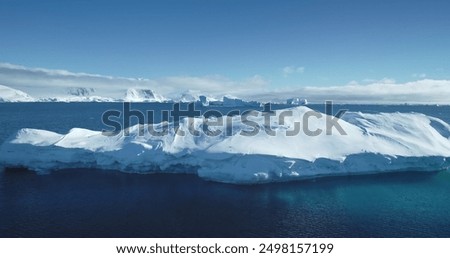 Similar – Foto Bild Massiver, mit Asche bedeckter Gletscher in vulkanischem Bergland