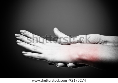 Acute pain in a women wrist