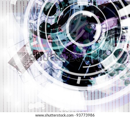 Eps 10 vector - high tech abstract background