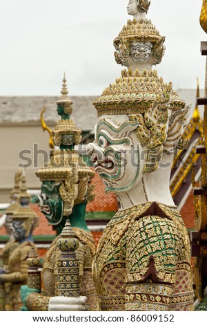 Demon Guard Statue, Grand Palace, Bangkok, Thailand
