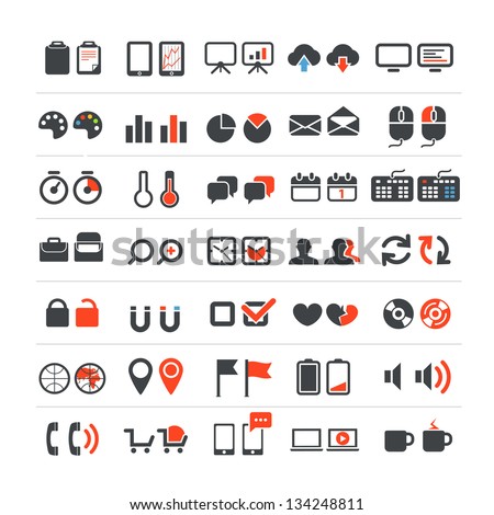 Web and business icons collection