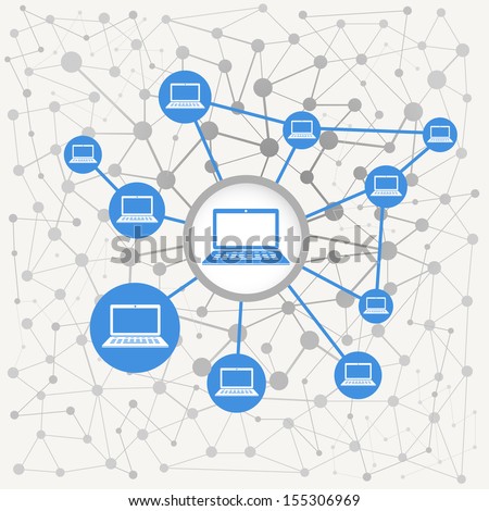 Abstract scheme of modern computer network